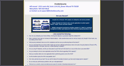 Desktop Screenshot of firstnetsecurity.com
