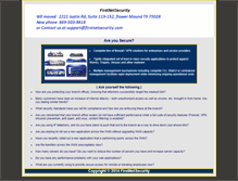 Tablet Screenshot of firstnetsecurity.com